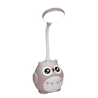 Лампа настільна дитяча акумуляторна з USB 4.2 Вт сенсорний настільний світильник Сова CS-289 CS289GR фото